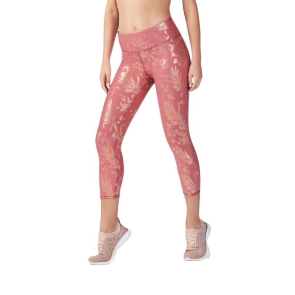 Floral Pink Leggings - Picture 2 of 5